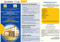 One week ATAL FDP on Recent Technological Advancements & opportunities in Manufacturing Industries 5.0